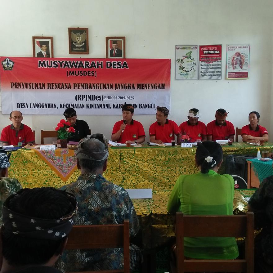 Desa Langgahan Gelar Acara Musyawarah RPJM Desa Tahun 2019 s/d 2025.